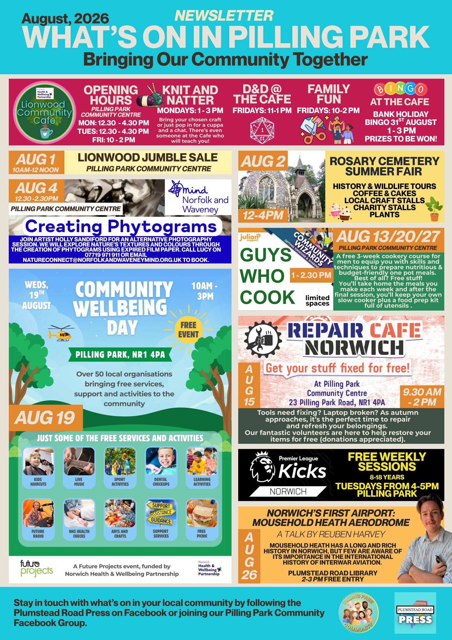 What's On in August around Pilling Park